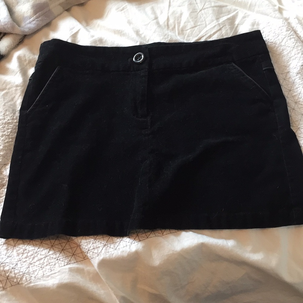 Black corduroy skirt